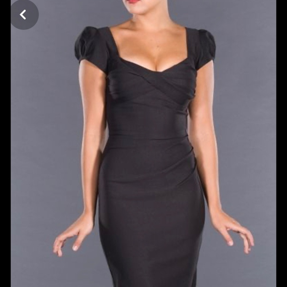 Stop Staring Vintage Dress Black EUC